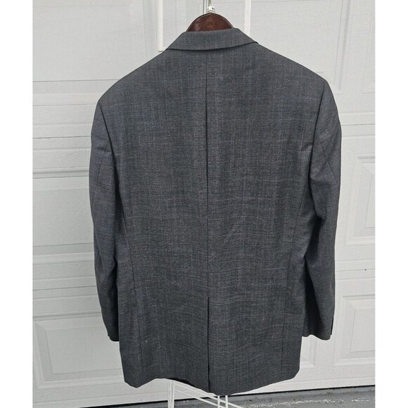 HART SCHAFFNER MARX Gold Trumpeter Mens Gray Blue Wool  42L Jacket Blazer - Picture 2 of 11